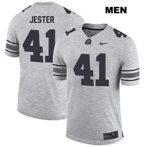 Men's NCAA Ohio State Buckeyes Hayden Jester #41 College Stitched Authentic Nike Gray Football Jersey TX20Y85KM